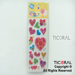 STICKER CORAZONES DECORADOS GIBRE (23X9CM) HS5652-7 x 12